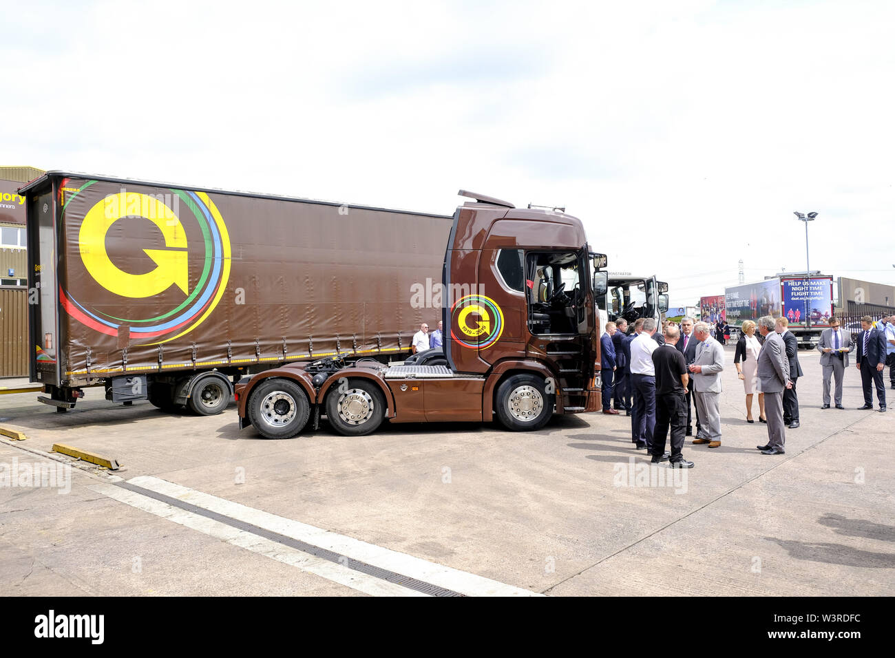 The Prince of Wales during his to the visit the headquarters of Gregory