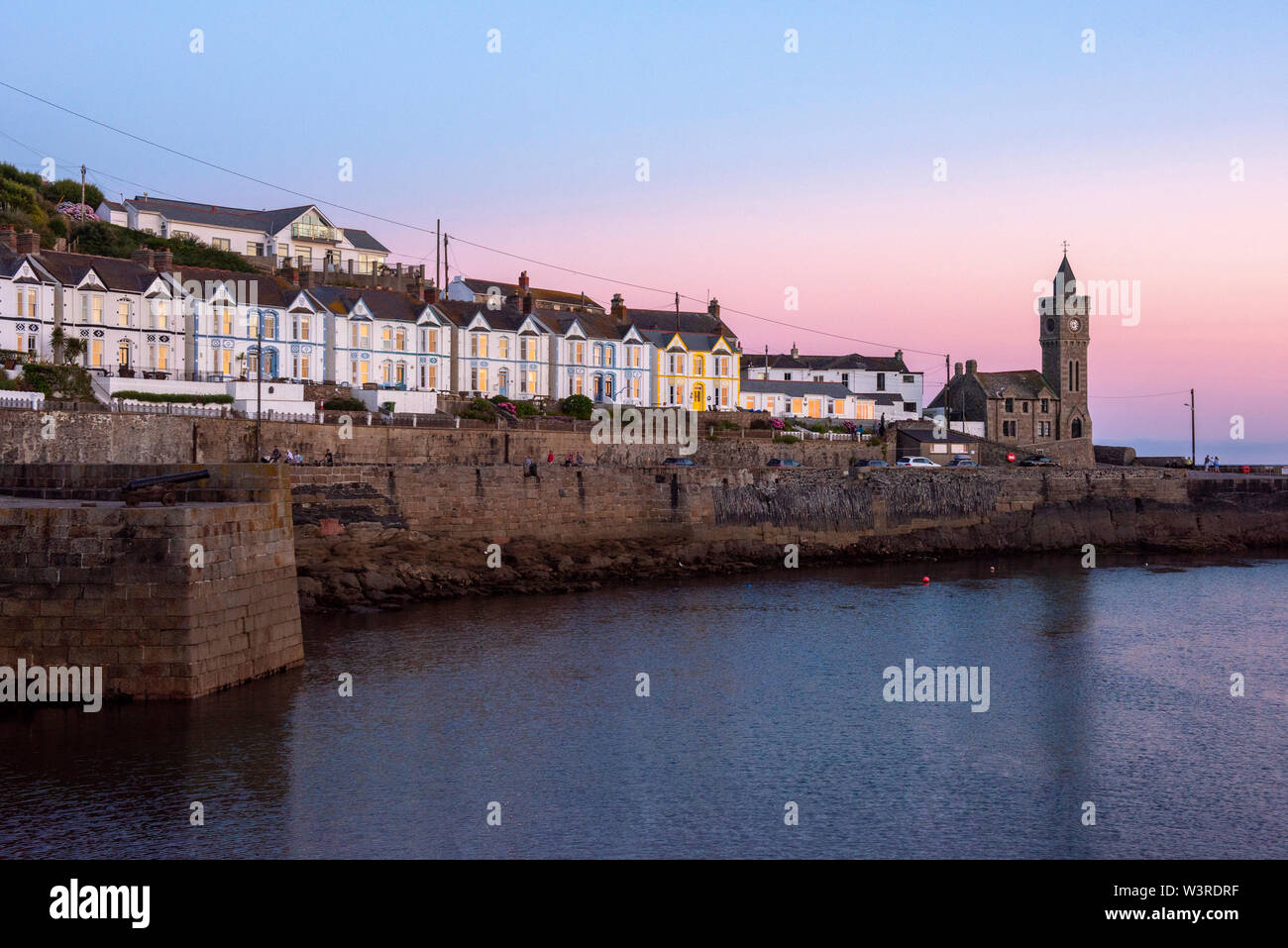 Summer sunset at Porthleven in Cornwall, England UK Stock Photo Alamy