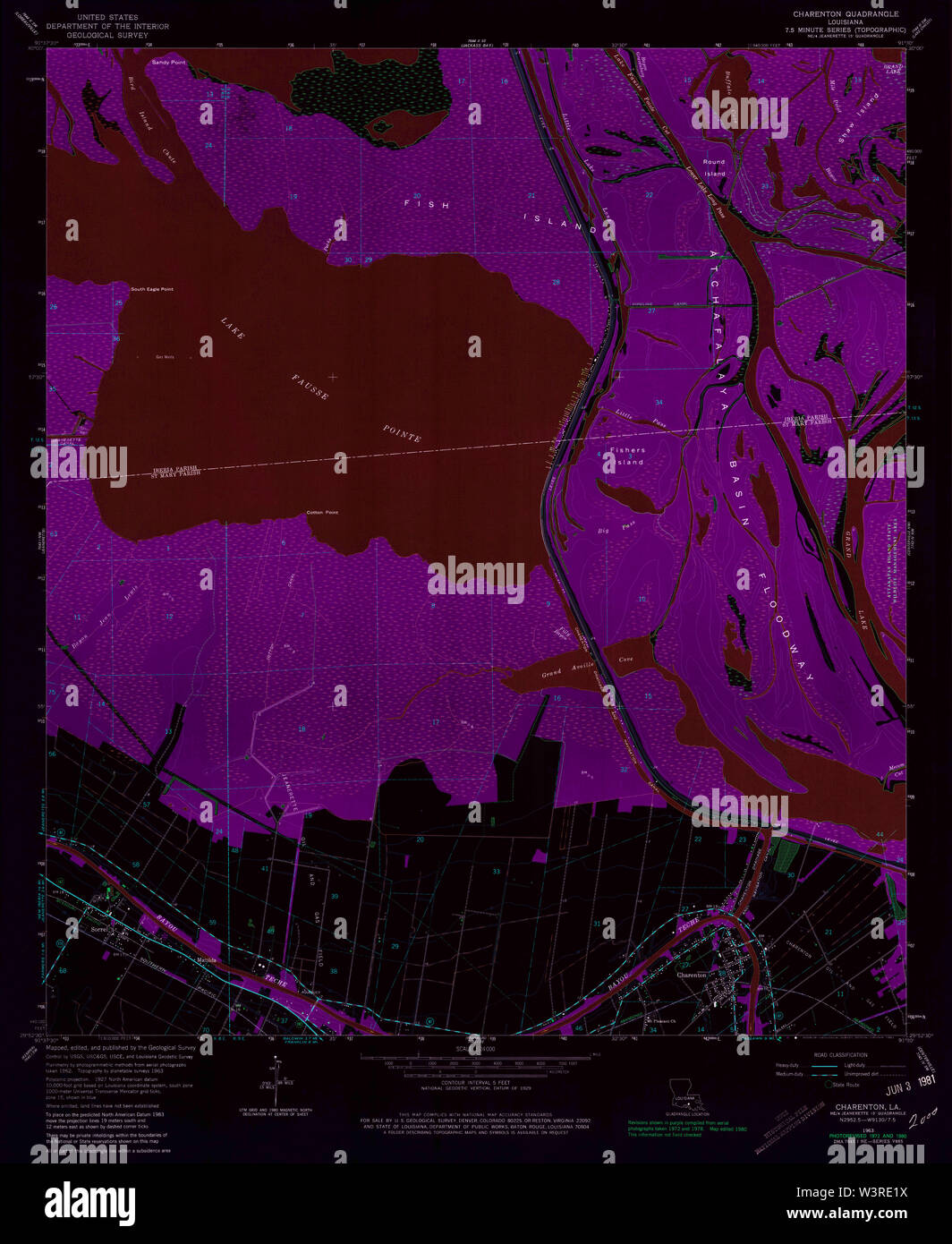 Map of charenton louisiana hires stock photography and images Alamy