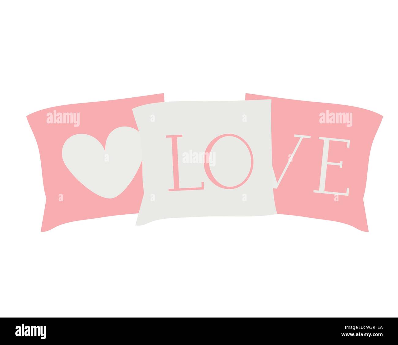 set of decorative pillows for the bed Stock Vector Image & Art Alamy