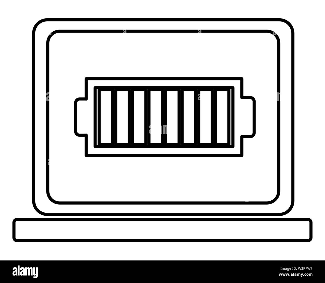 laptop technology mobile computer cartoon Stock Vector Image & Art - Alamy