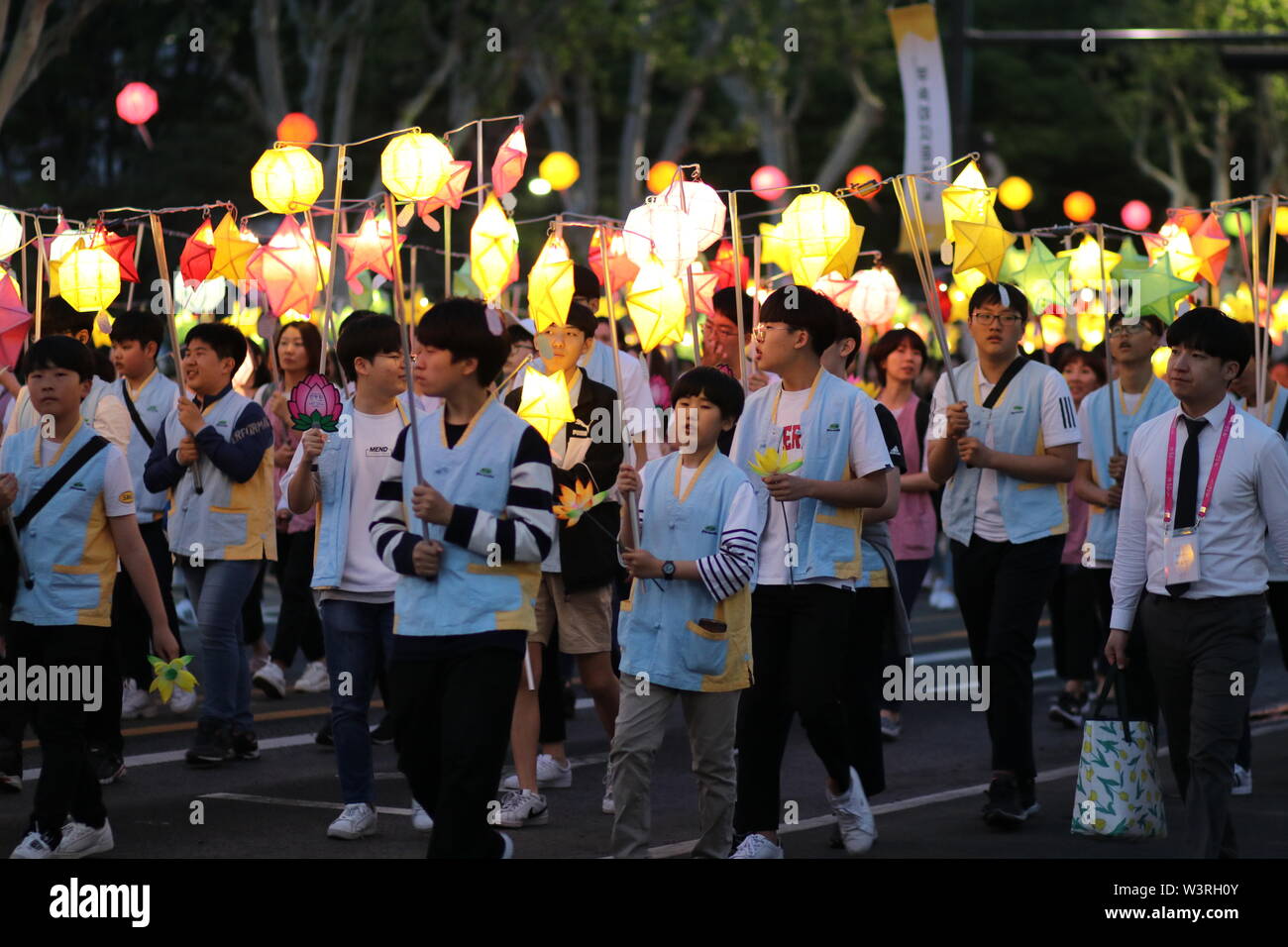 Lantern festival in Seoul, Korea Stock Photo