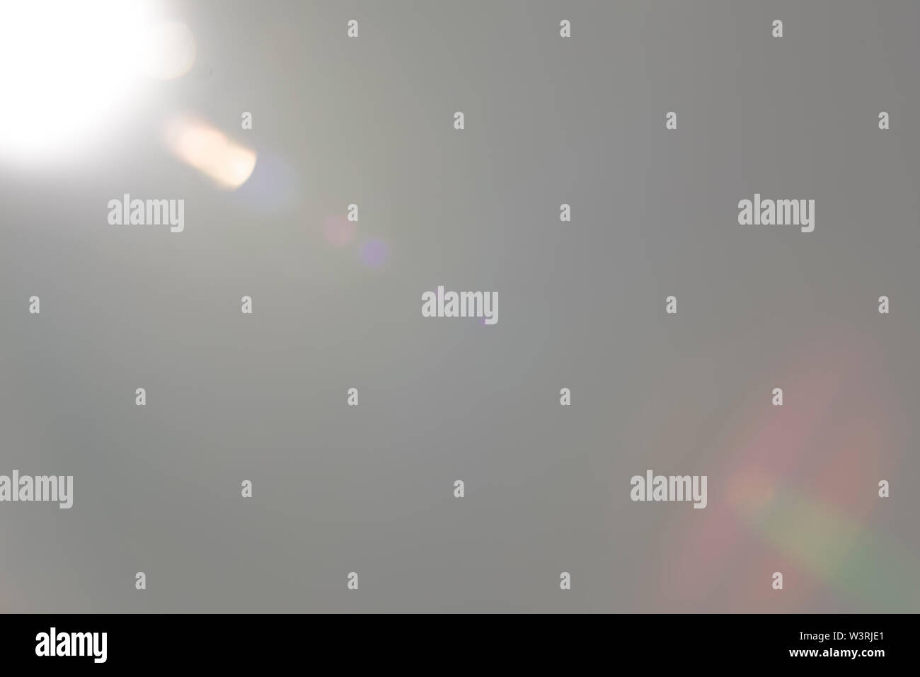 Solar camera lens flare light create ring of objective iris shapes of ...