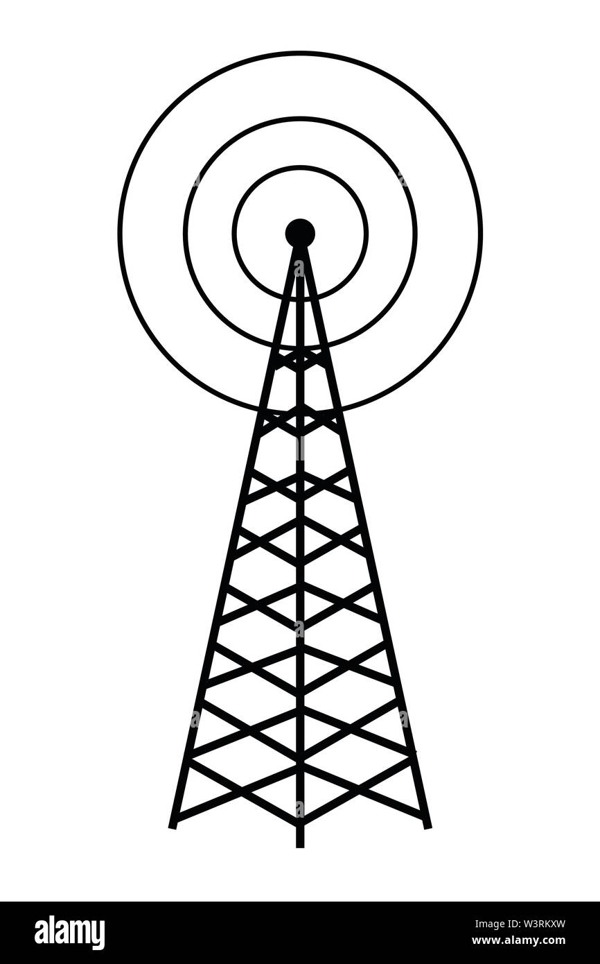 wireless internet radio connection cartoon Stock Vector Image & Art - Alamy