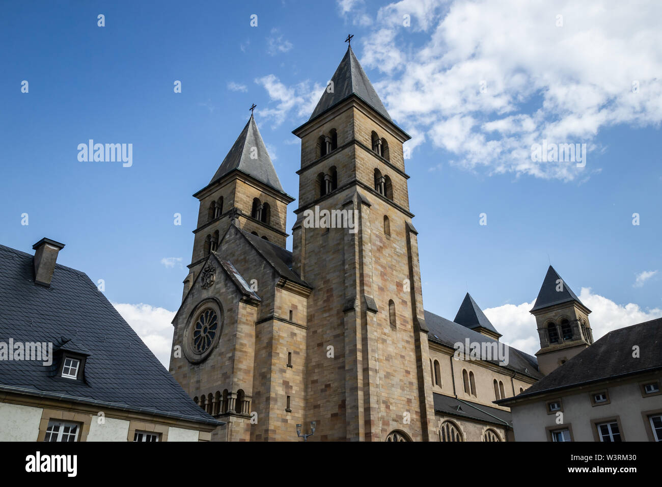Old church in Echternach, Luxembourg Stock Photo - Alamy