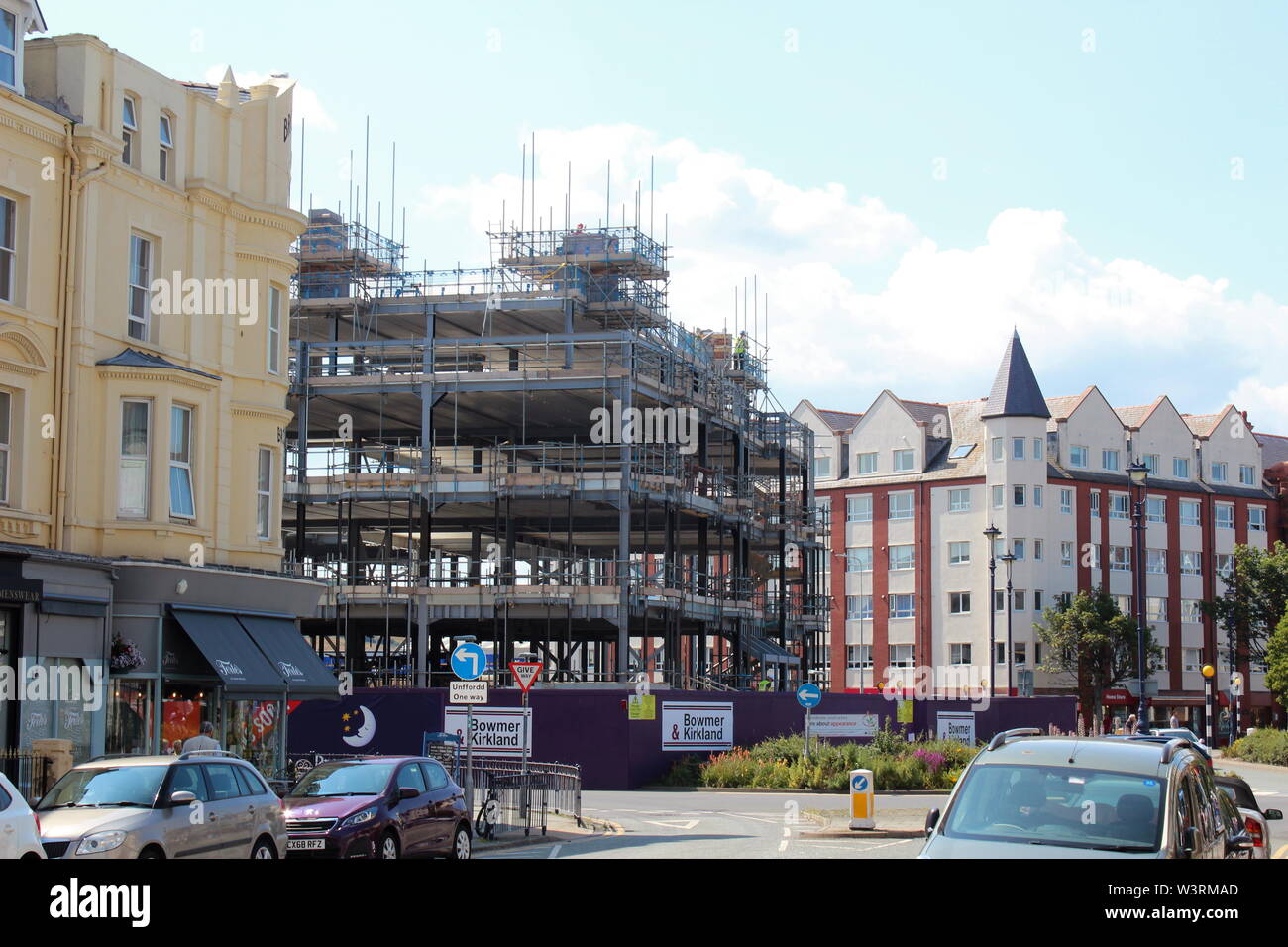 Building work Llandudno Stock Photo Alamy