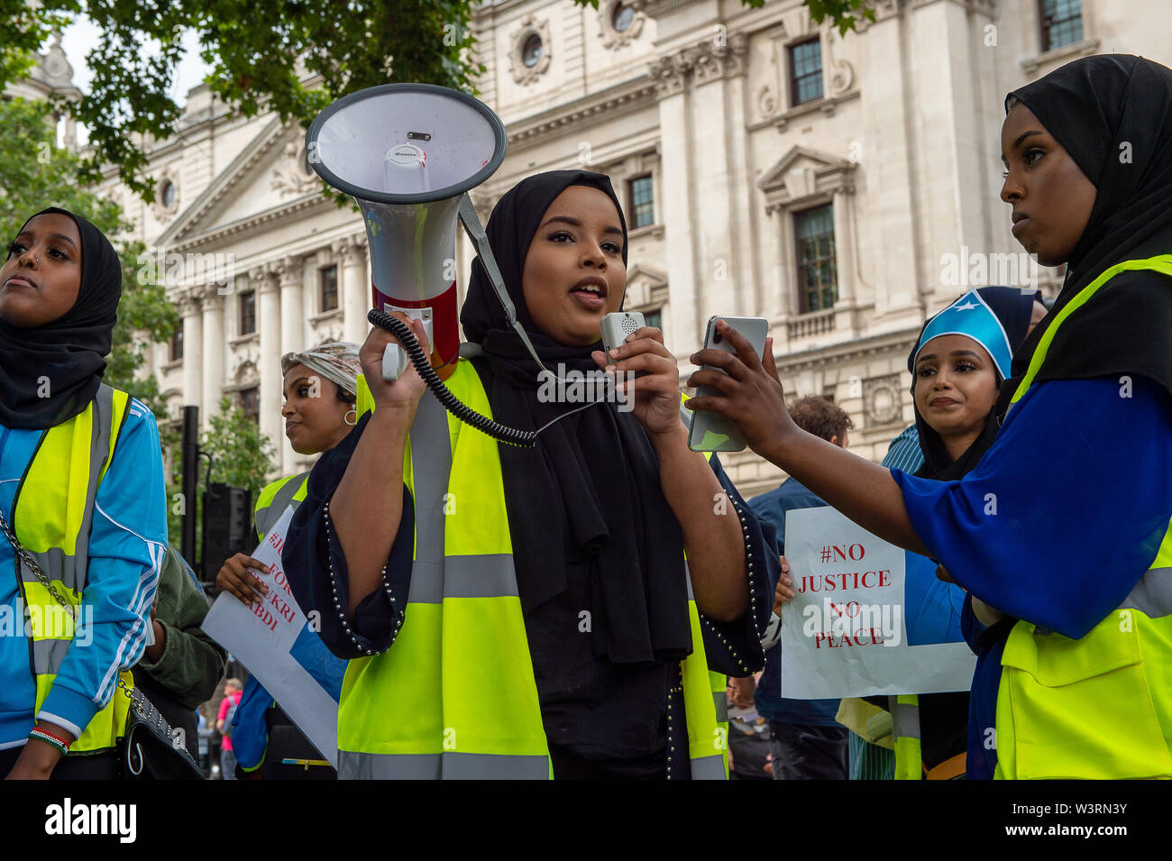 Justice For Shukri Abdi Protest Parliament Square Westminster London Uk 17th July 2019 8835