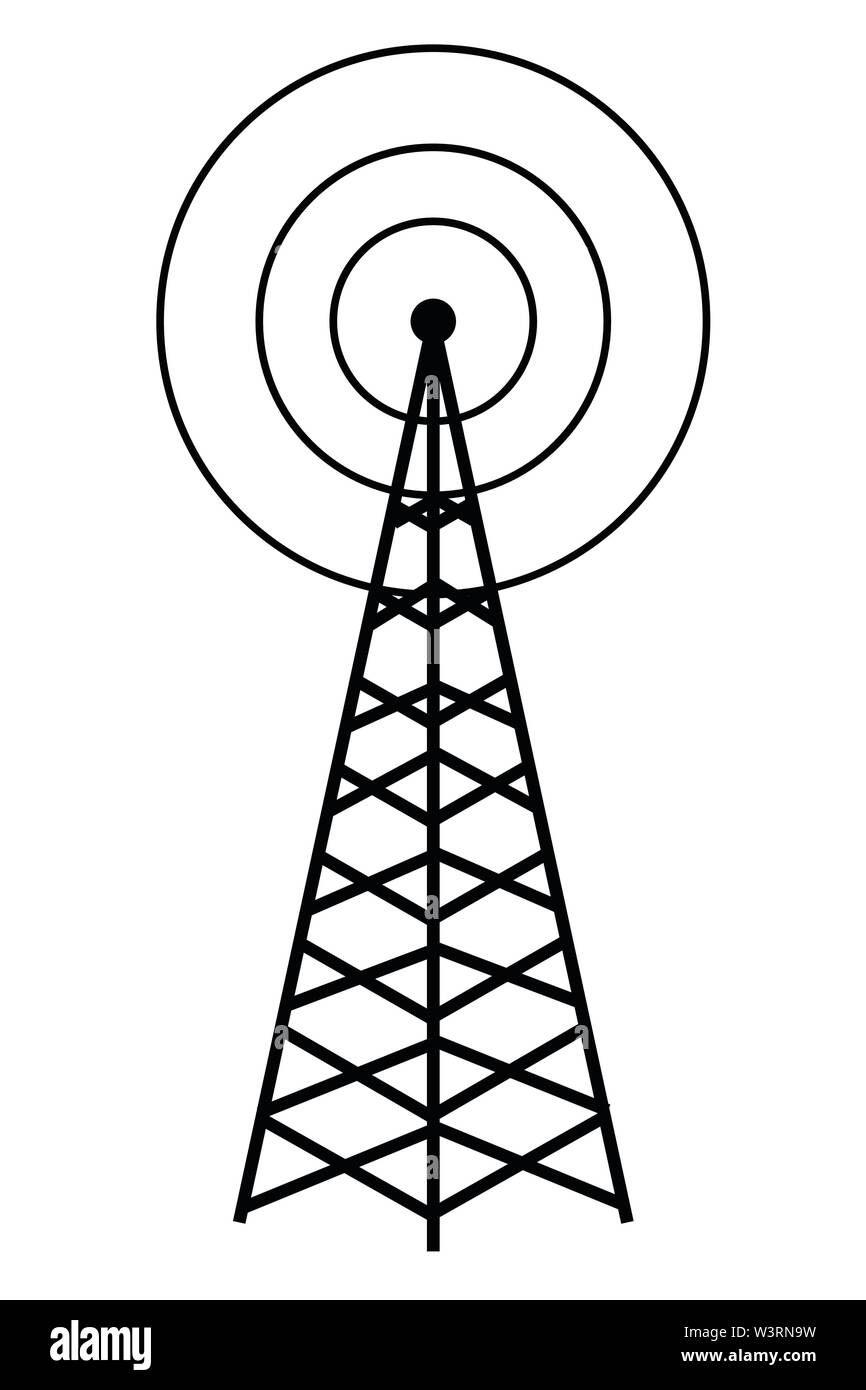 wireless internet radio connection cartoon Stock Vector Image & Art - Alamy
