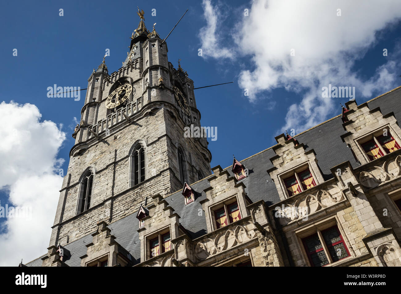 Het Belfort van Gent in Ghent, Belgium Stock Photo