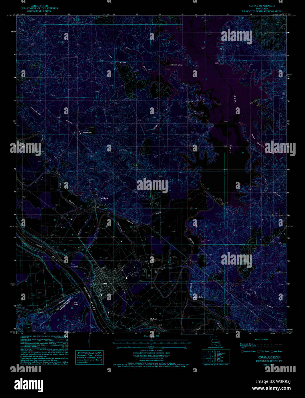 Colfax louisiana map hires stock photography and images Alamy