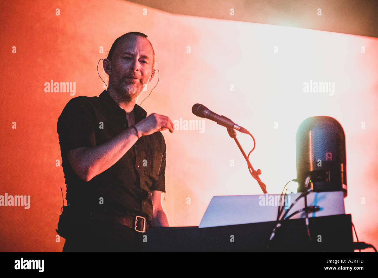 The British singer-songwriter Thom Yorke performs live during the ...