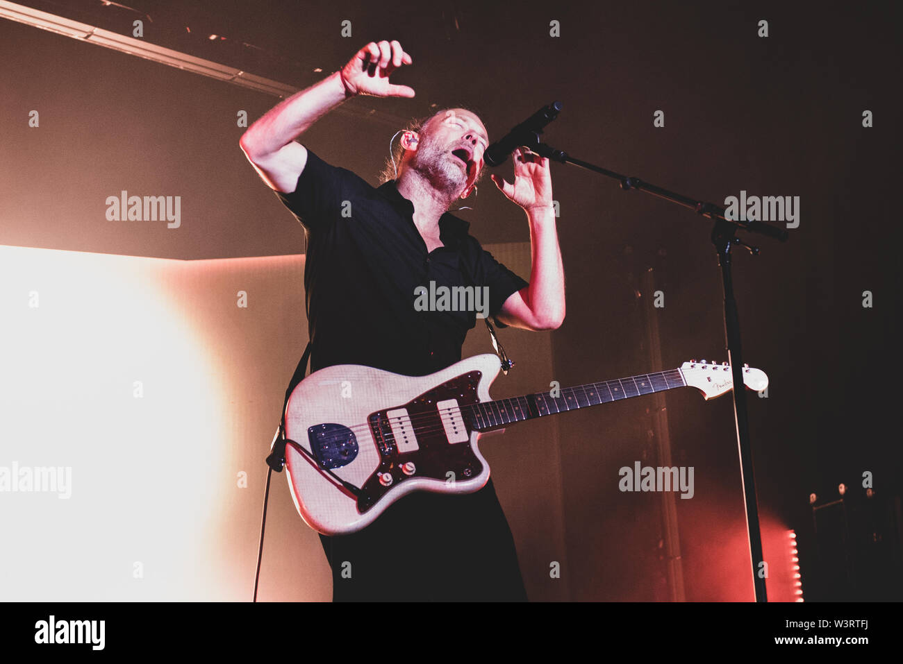 The British singer-songwriter Thom Yorke performs live during the ...