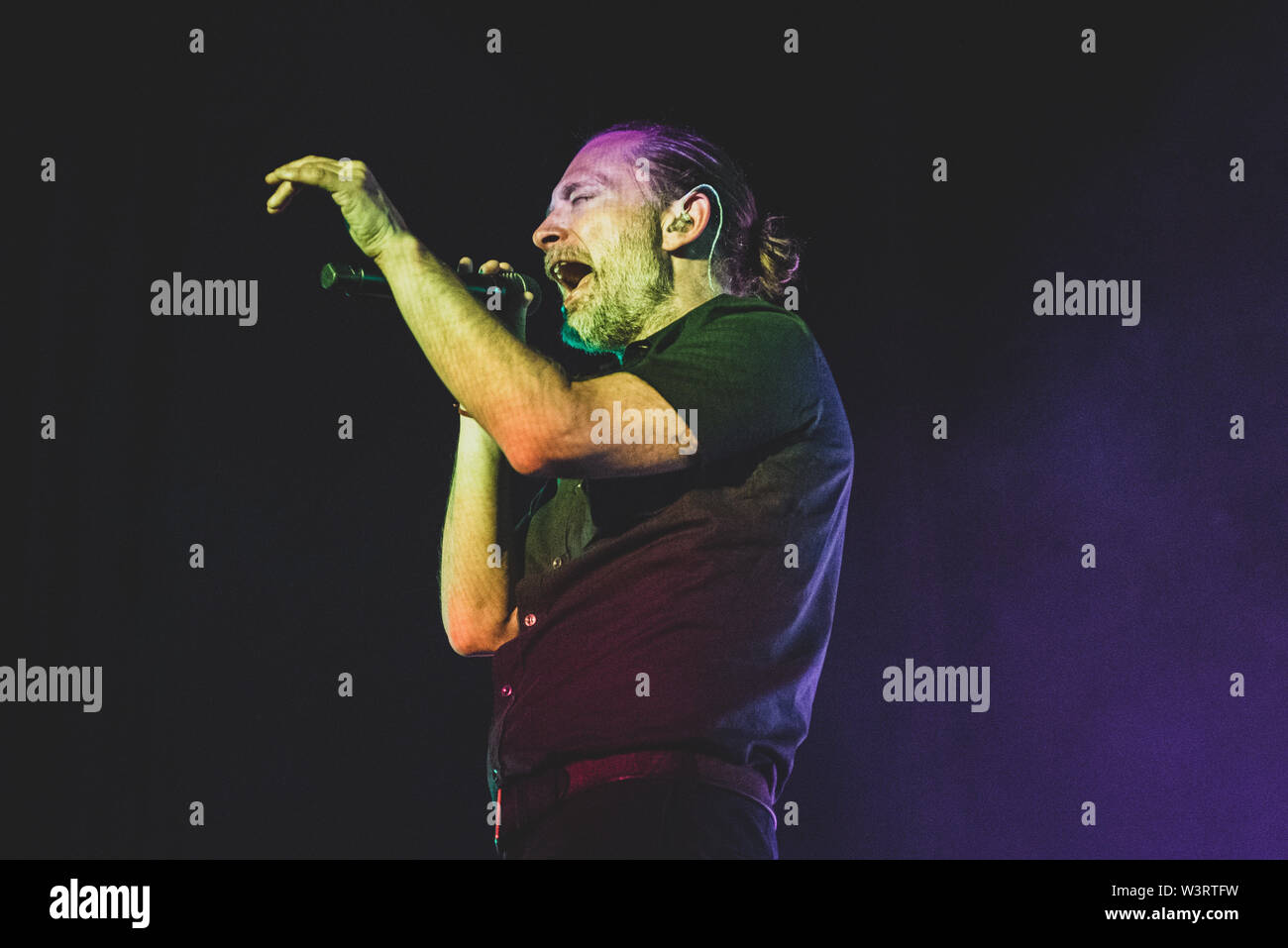 The British singer-songwriter Thom Yorke performs live during the ...