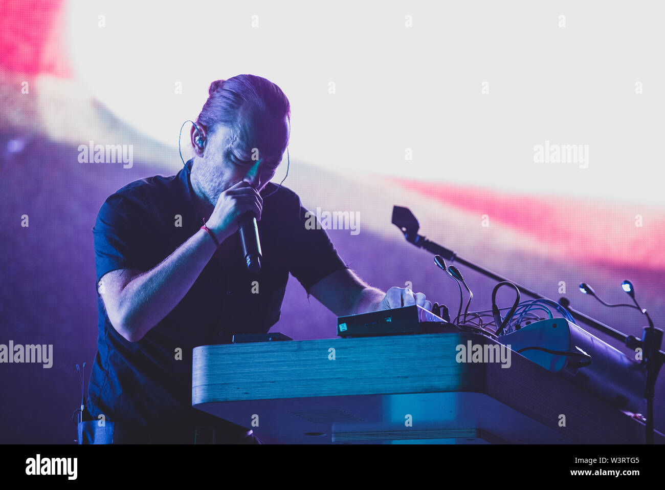 The British singer-songwriter Thom Yorke performs live during the ...