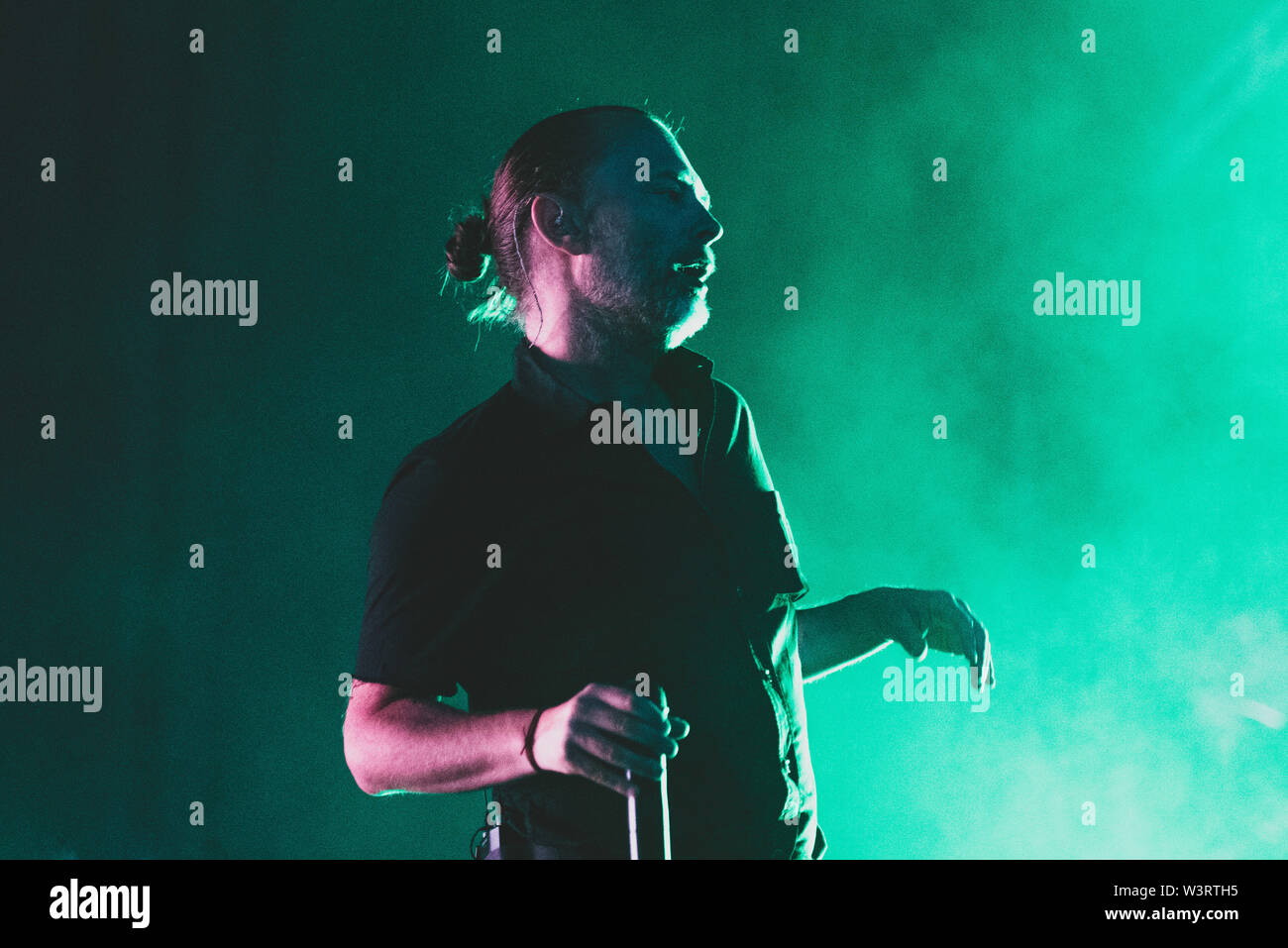 The British singer-songwriter Thom Yorke performs live during the ...