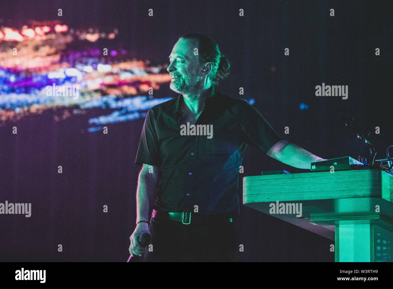 The British singer-songwriter Thom Yorke performs live during the ...