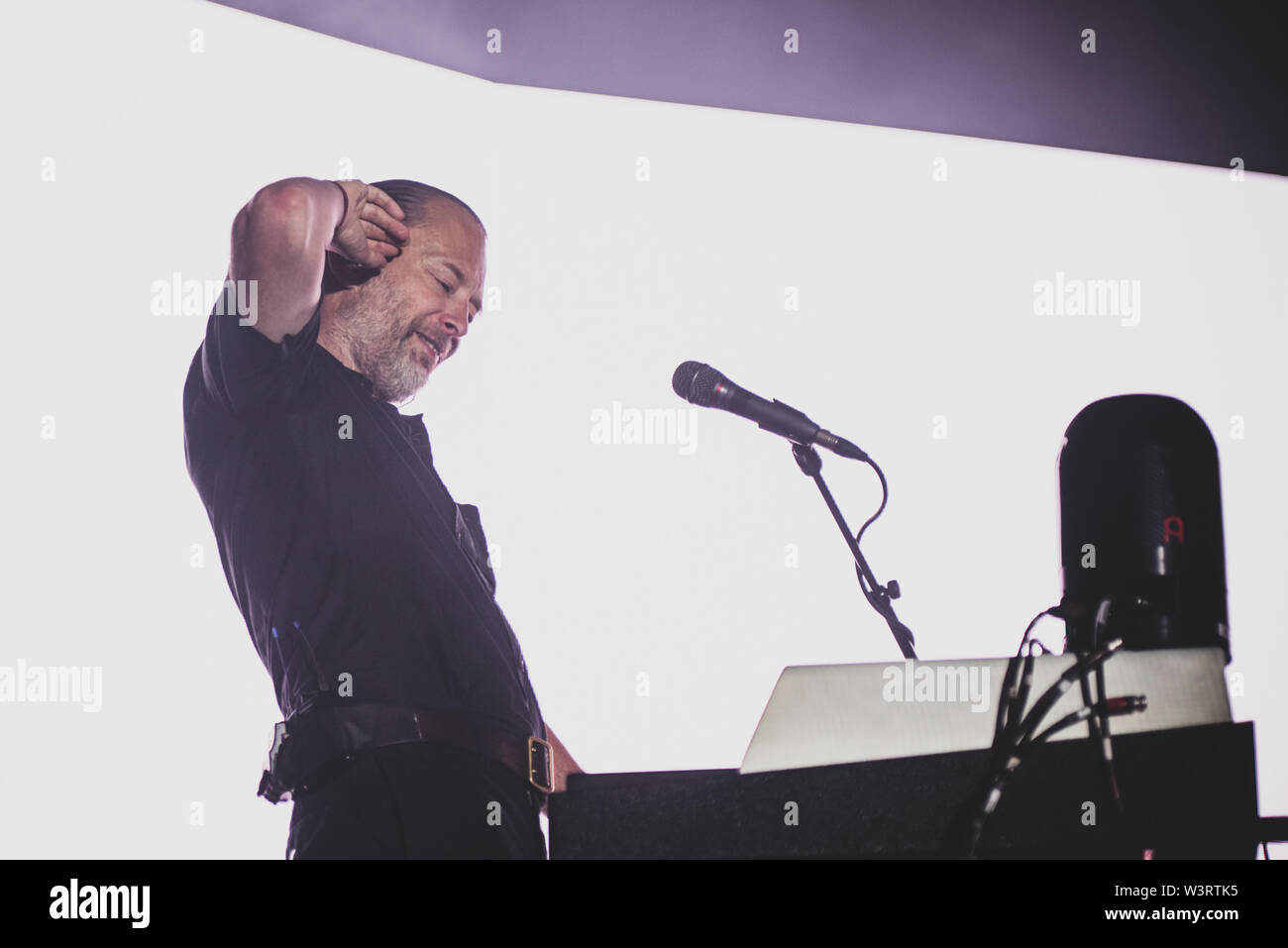 The British singer-songwriter Thom Yorke performs live during the ...
