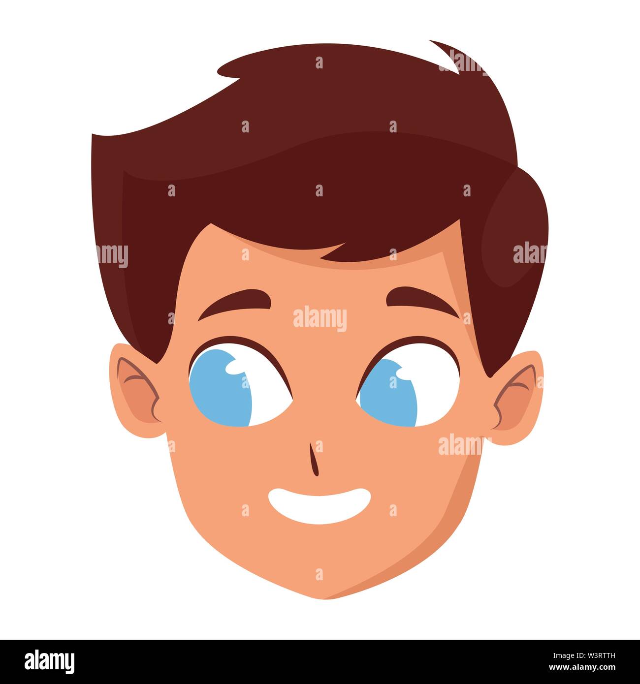 adorable cute young boy cartoon Stock Vector Image & Art - Alamy