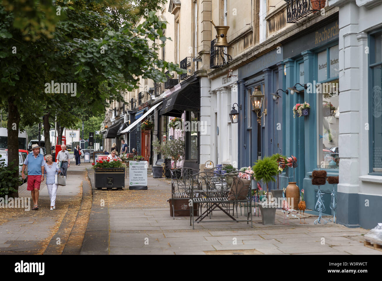 Shoppers and shops. Montpellier, Cheltenham Stock Photo Alamy