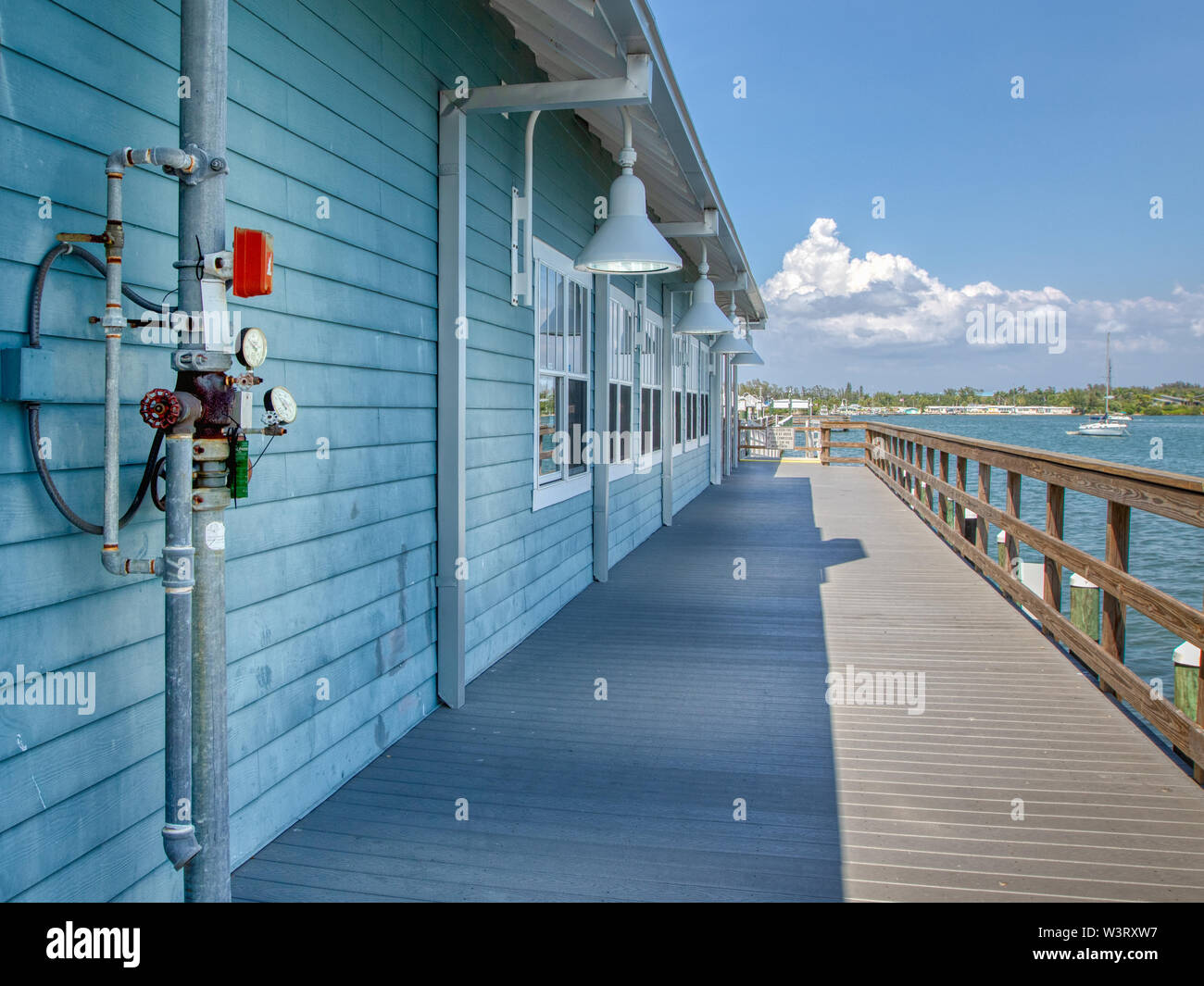 Historic Bradenton Beach fishing pier on Anna Maria Island, Florida