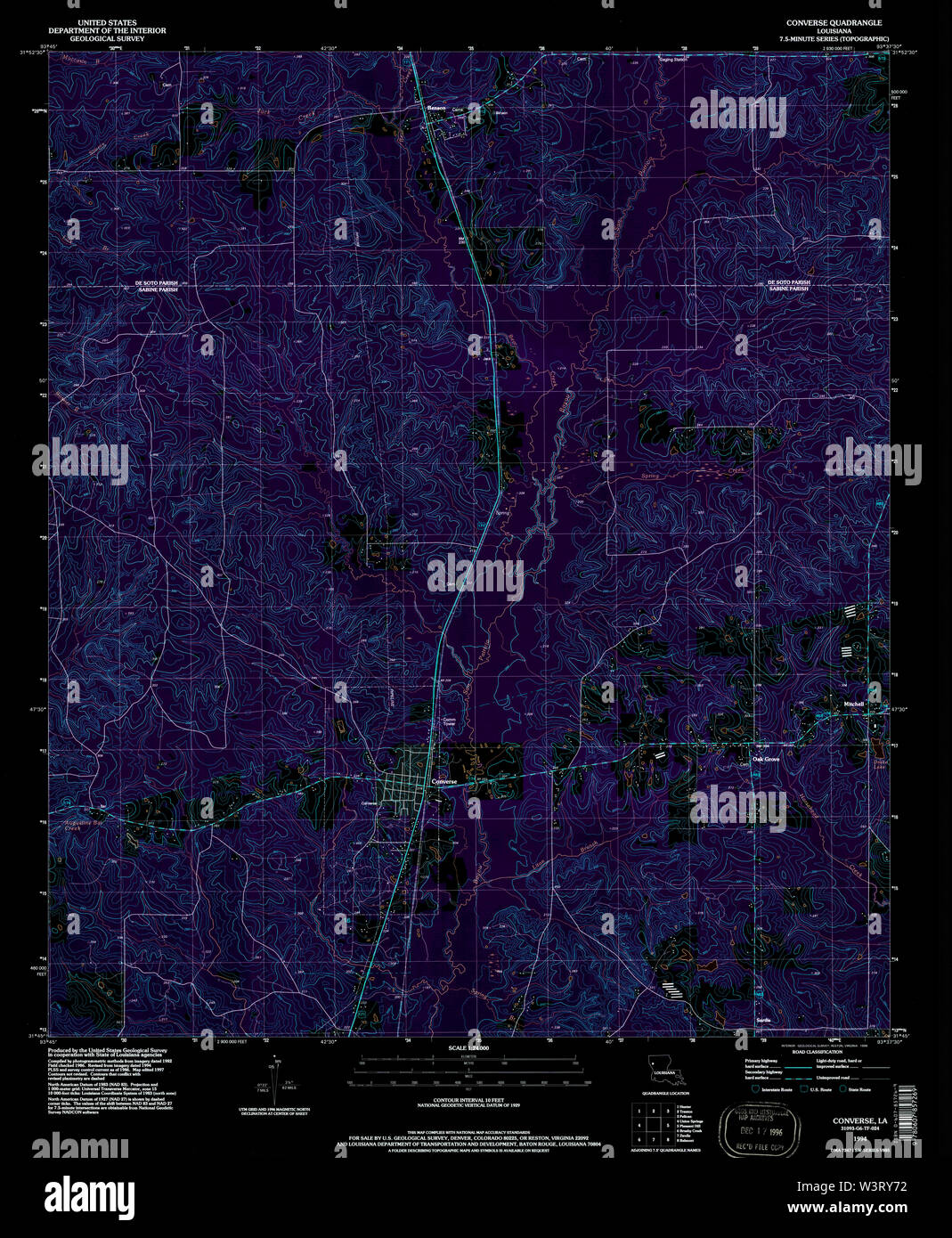 Converse louisiana map hires stock photography and images Alamy