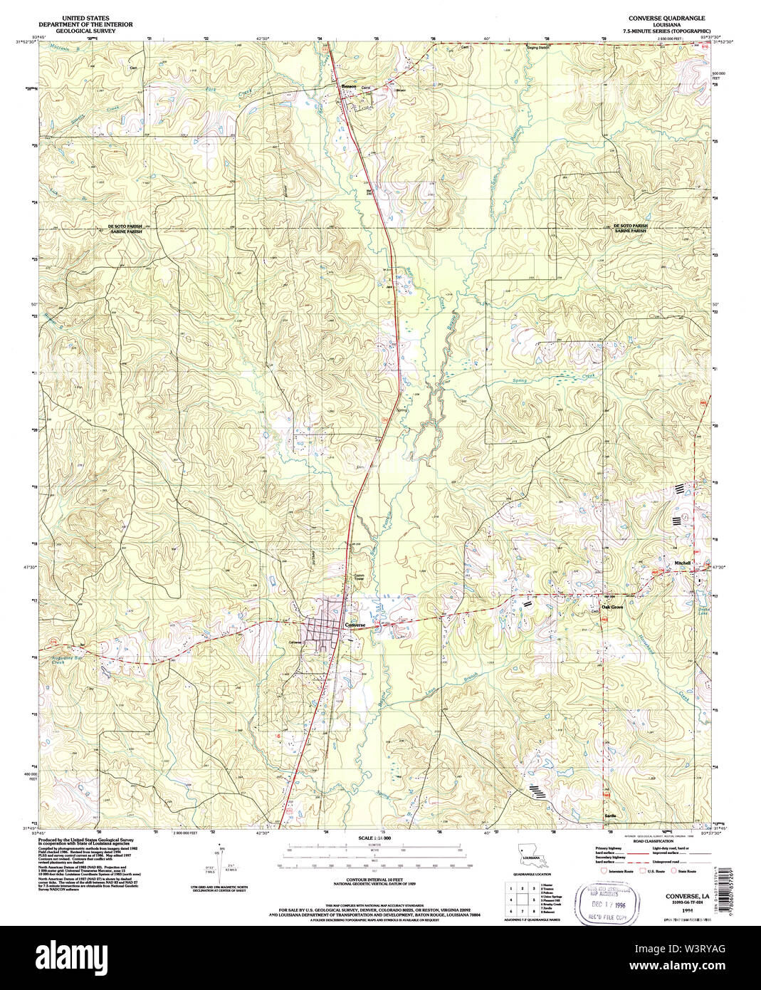 Converse louisiana map Cut Out Stock Images & Pictures Alamy