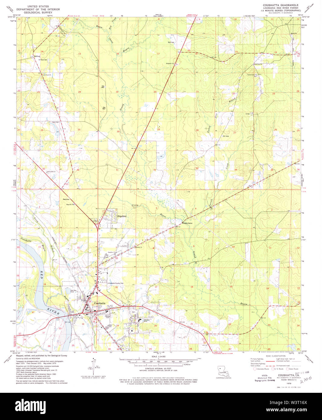 Map of coushatta louisiana hires stock photography and images Alamy