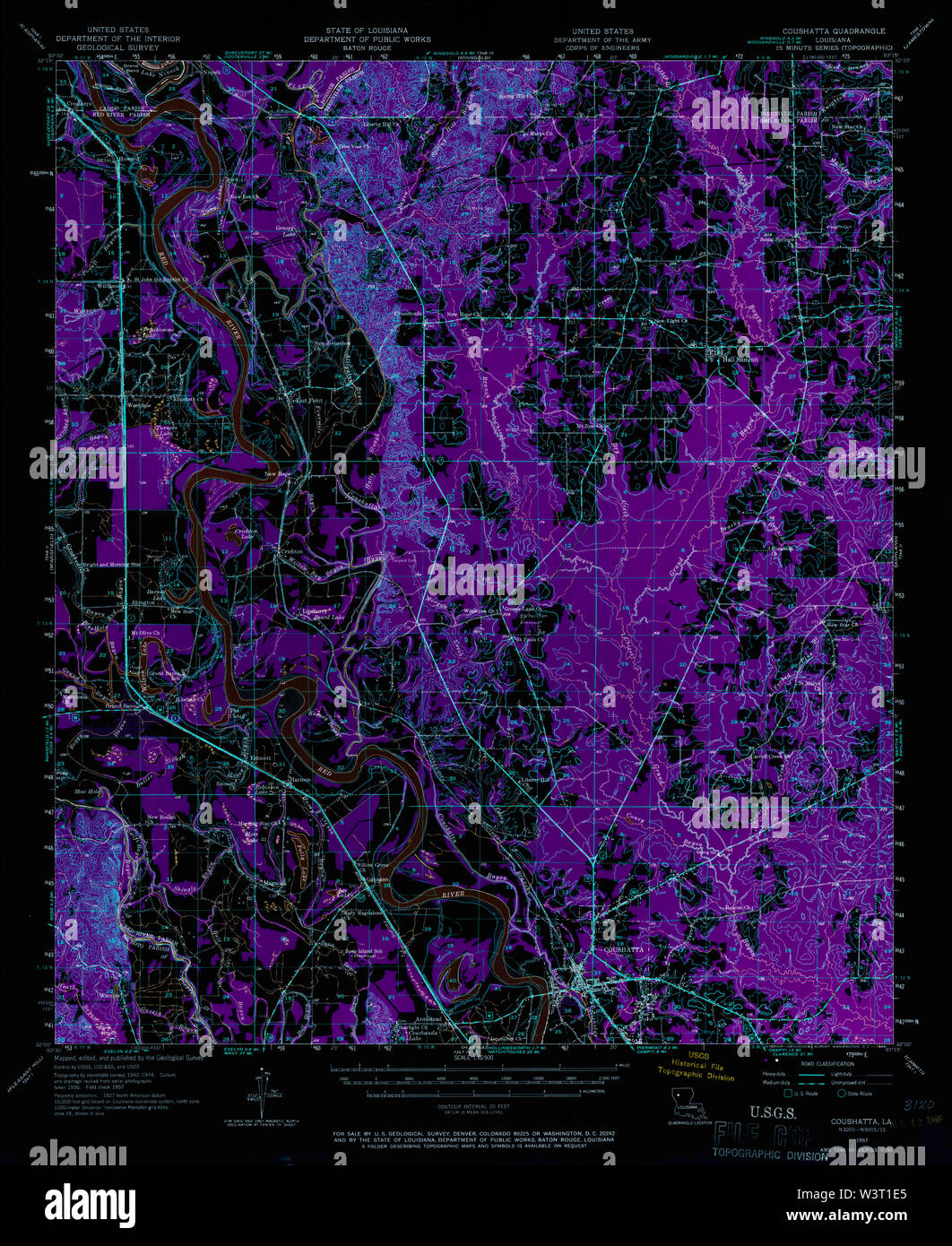 Coushatta map hires stock photography and images Alamy