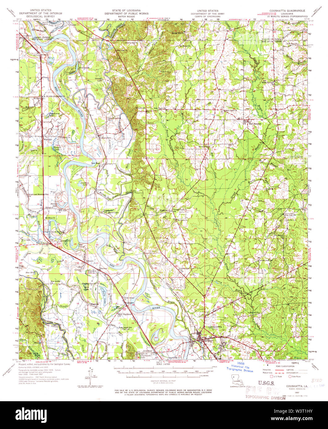 Coushatta louisiana map hires stock photography and images Alamy