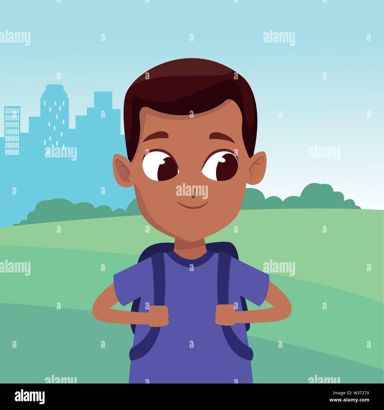 adorable cute young boy cartoon Stock Vector Image & Art - Alamy