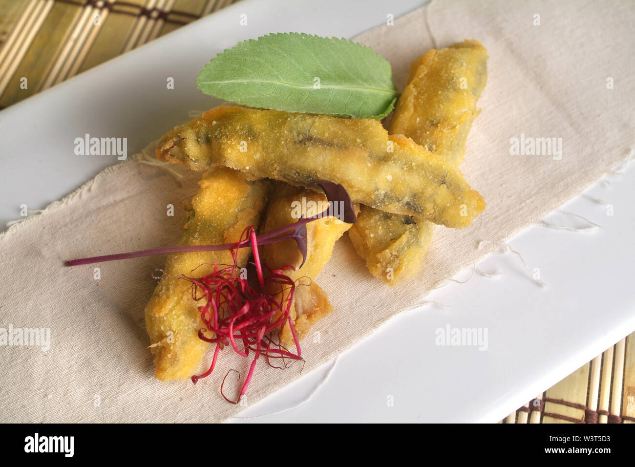 Italian food recipes, stuffed anchovies Stock Photo - Alamy