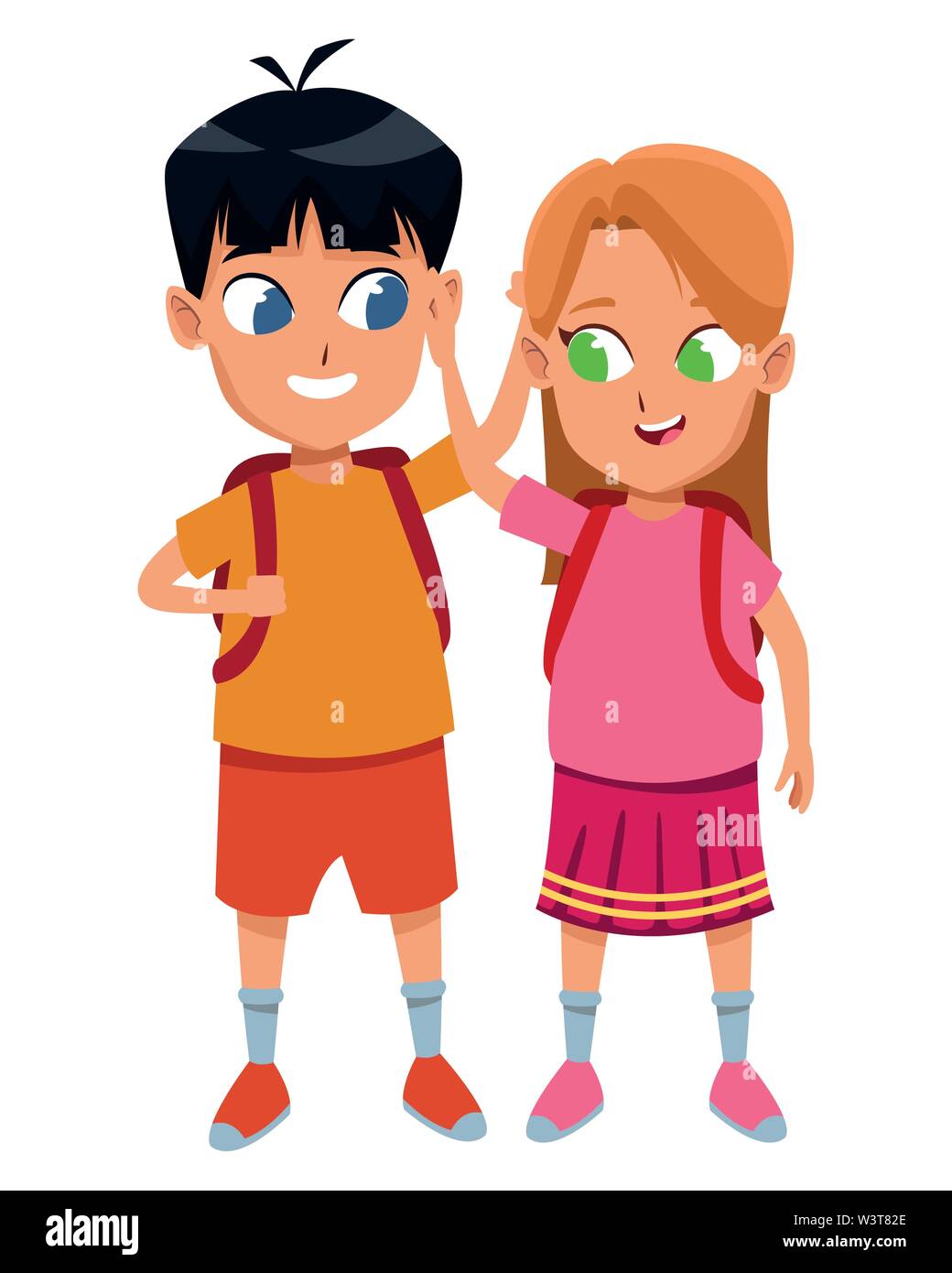 adorable cute children childhood cartoon Stock Vector Image & Art - Alamy