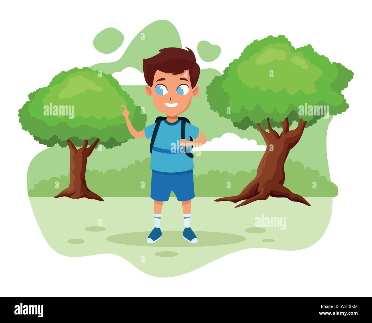 adorable cute young boy cartoon Stock Vector Image & Art - Alamy