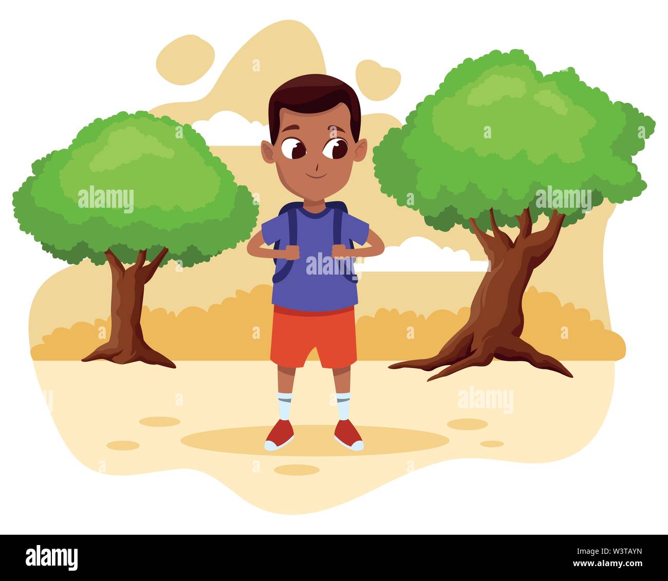 adorable cute young boy cartoon Stock Vector Image & Art - Alamy