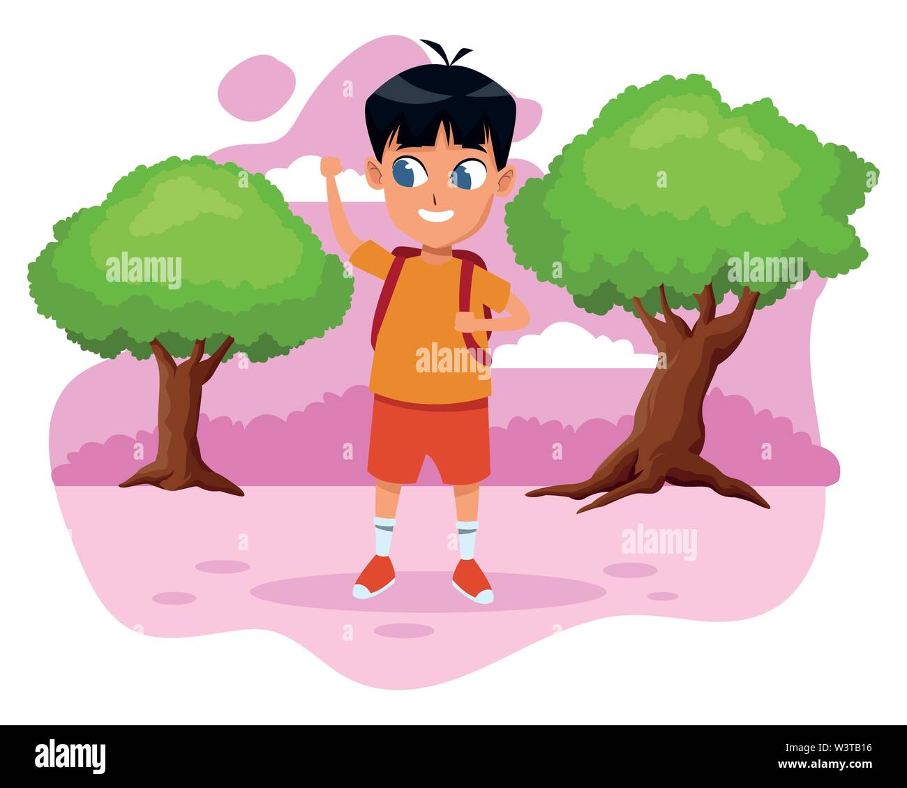 adorable cute young boy cartoon Stock Vector Image & Art - Alamy