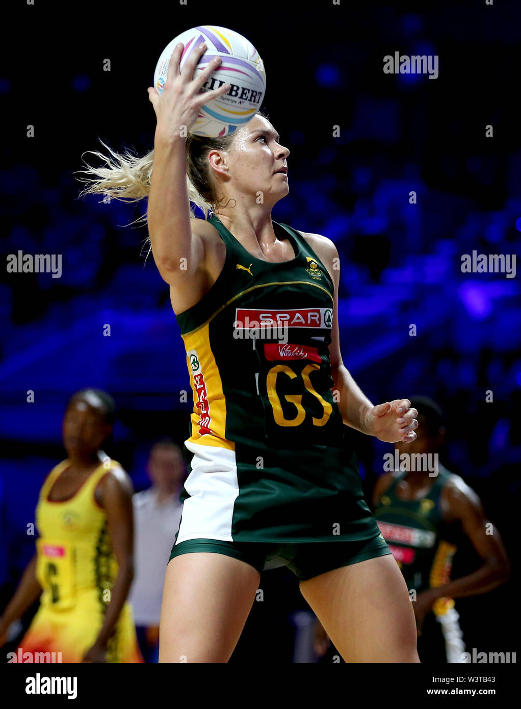 South Africa's Lenize Potgieter in action during the Netball World Cup ...