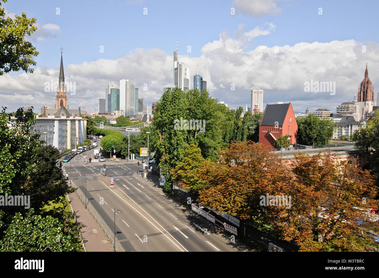 Frankfurt, panoramic view and skyline. Germany Stock Photo