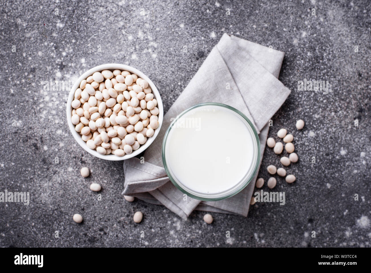 Nondairy lactose free soy bean milk Stock Photo Alamy