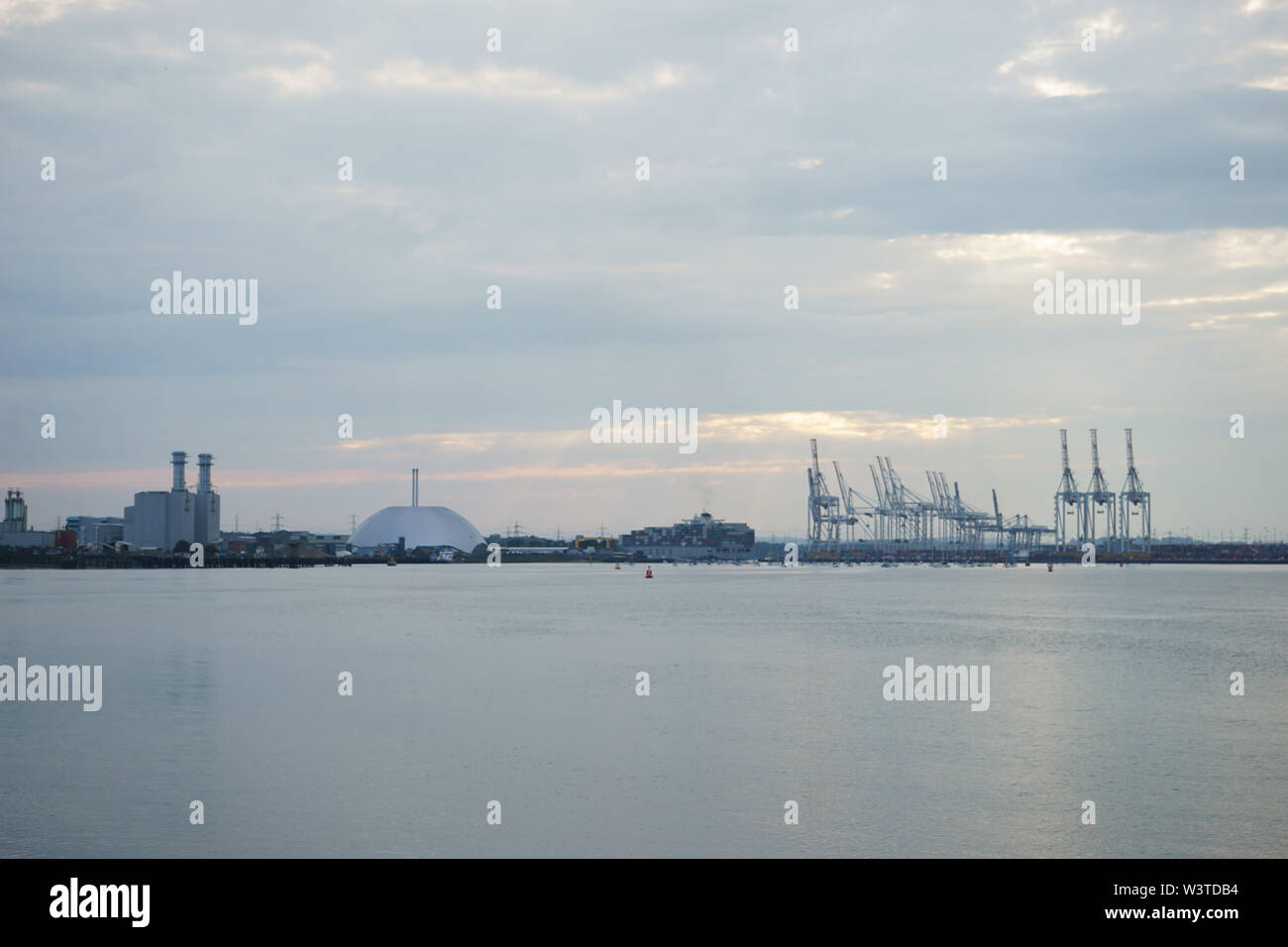 Dock Head in Southampton port and docks Southampton , uk Stock Photo