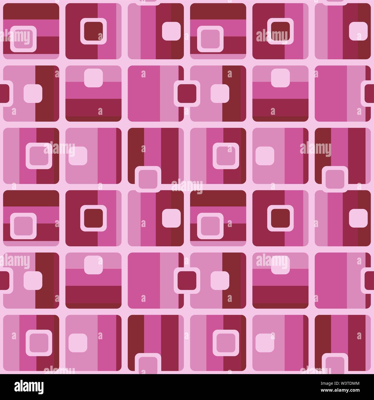 Rectangular Pattern Vintage Abstract flat retro seamless pattern with rectangles. Timeless simple ...