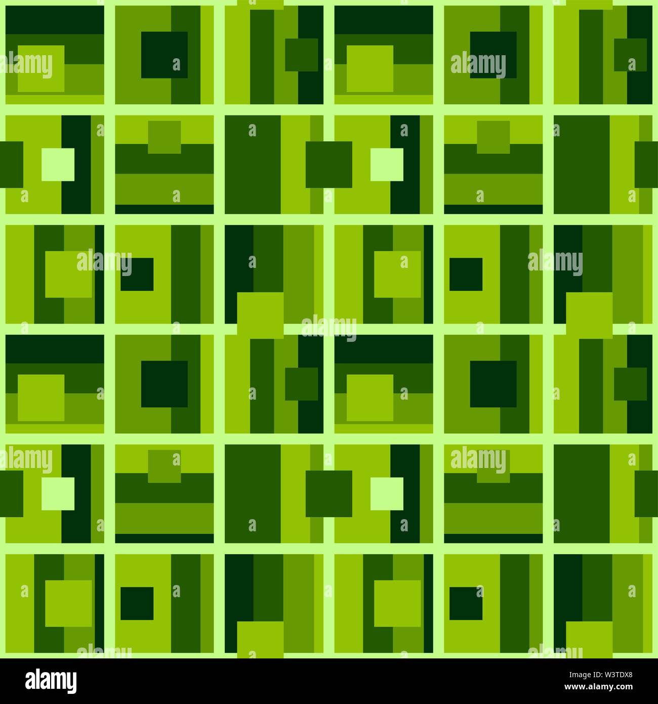 Abstract flat retro seamless pattern with rectangles. Timeless simple ...