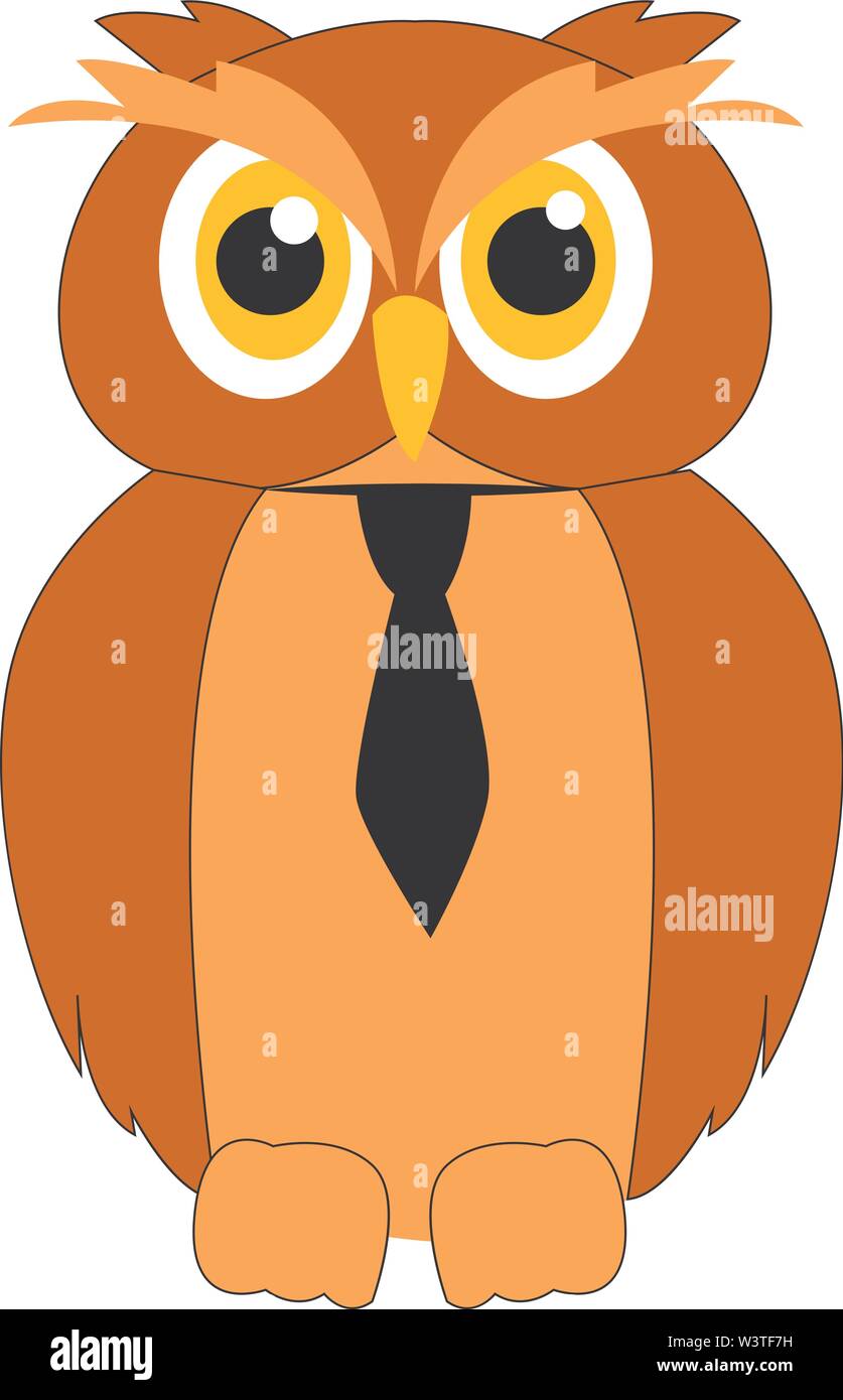 A cartoon of a green owl with big eyes, vector, color drawing or  illustration Stock Vector Image & Art - Alamy