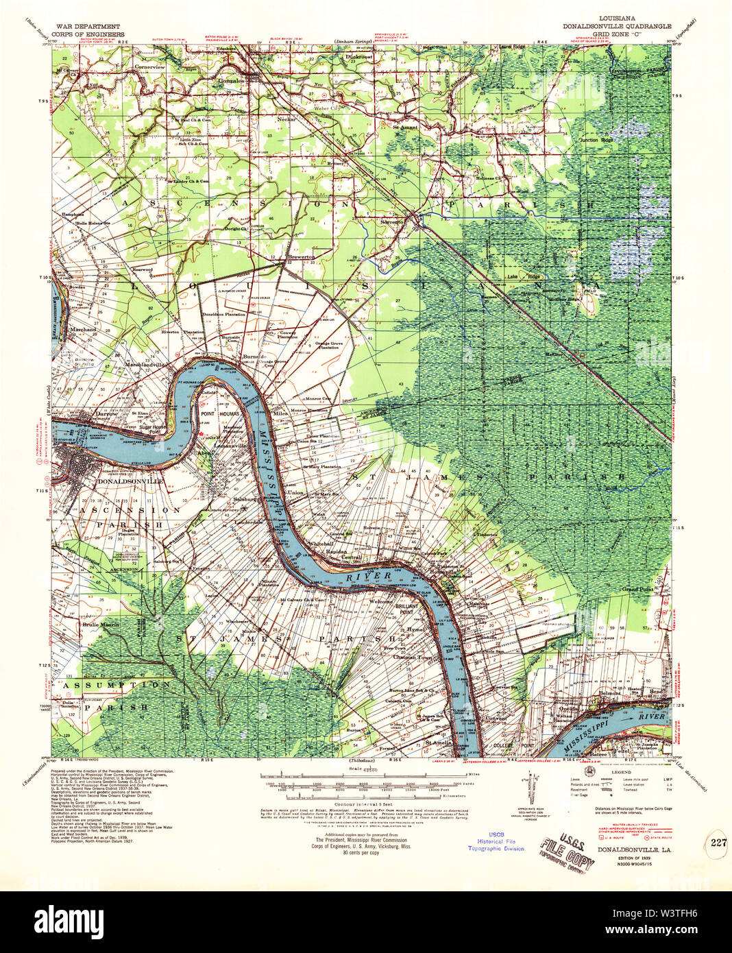 Donaldsonville louisiana map hires stock photography and images Alamy