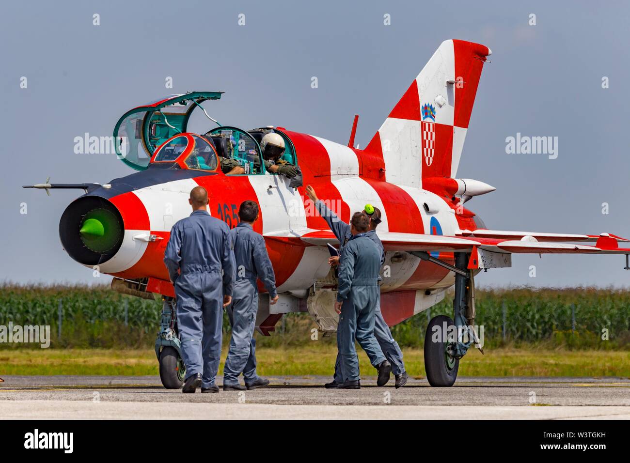 MiG-21 UM Kockica Stock Photo