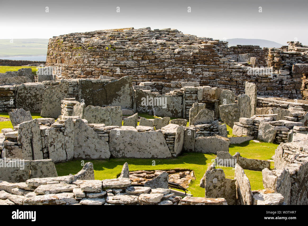 The Broch of Gurness an Iron age settlement on Mainland Orkney ...