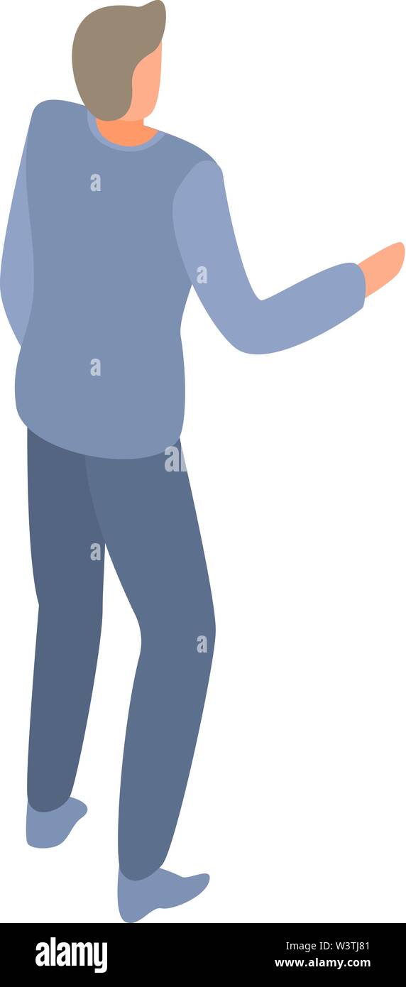 Talking man icon, isometric style Stock Vector Image & Art - Alamy