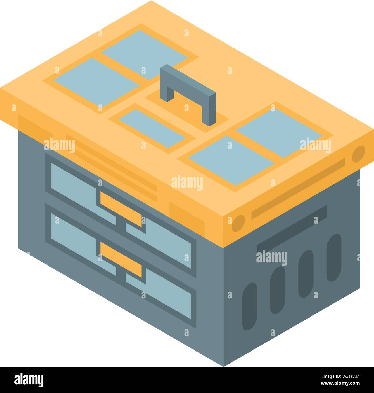 Tool box icon, isometric style Stock Vector
