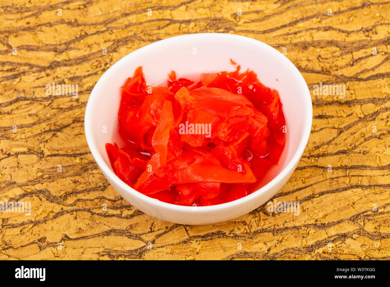 Pickled Ginger heap in the bowl Stock Photo Alamy
