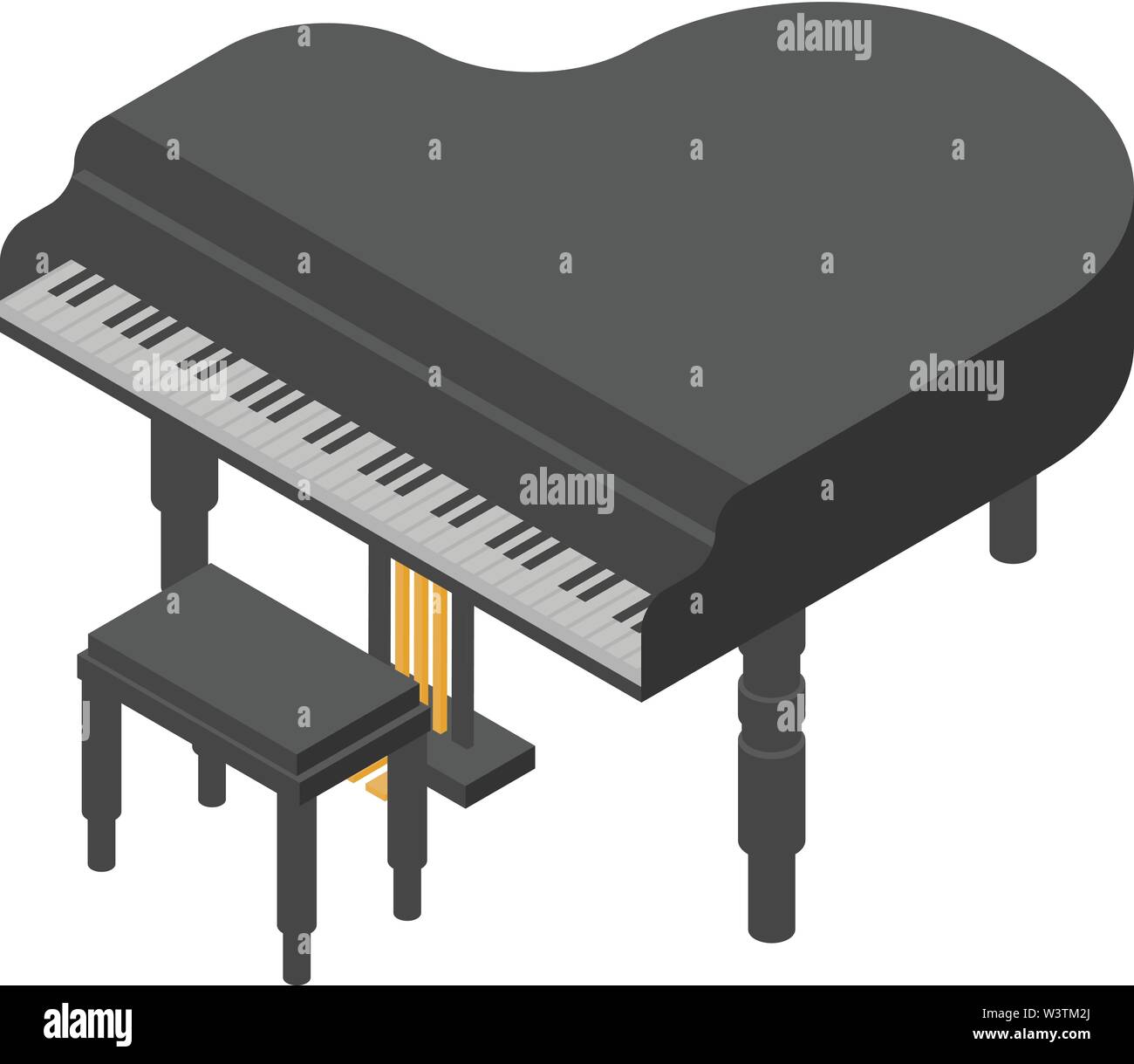 Baby grand piano Stock Vector Images - Alamy