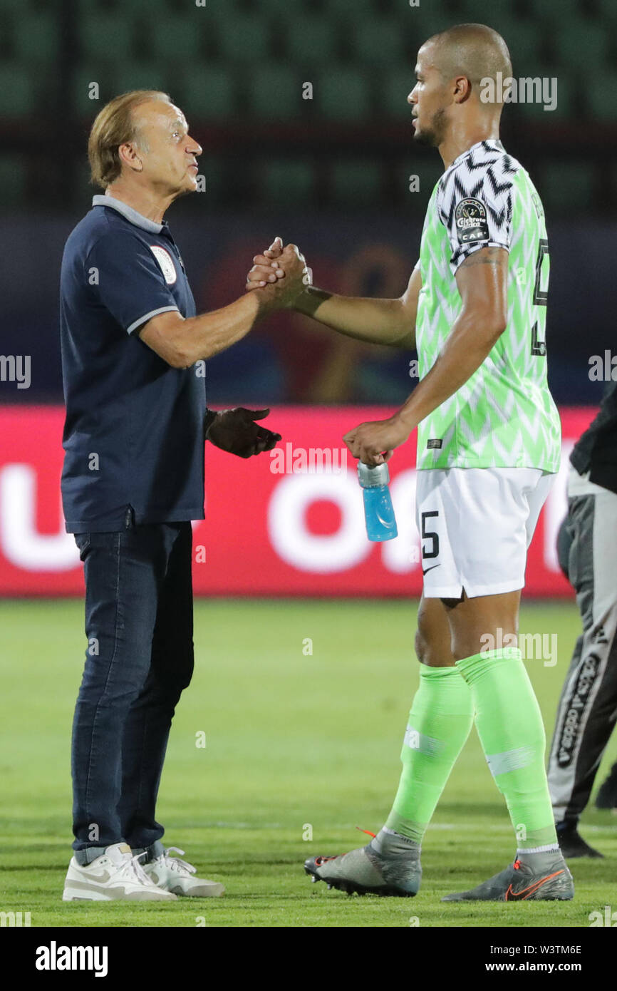 Cairo, Egypt. 17th July, 2019. Nigeria's national team coach Gernot ...